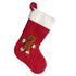 Gingerbread Boy Red Christmas Stocking Hand Felted Wool Arcadia Home - ARCADIA HOME